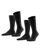 FALKE men's socks, 2-pack - Happy, short socks, cotton