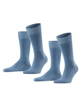 FALKE Herren Socken, 2er Pack - Happy, Kurzsocken, Baumwolle