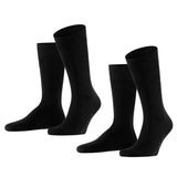 FALKE Herren Socken Swing 2er-Pack - Herren, Strümpfe,Twopack, Uni, 39-46