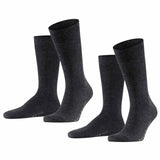 FALKE Herren Socken Swing 2er-Pack - Herren, Strümpfe,Twopack, Uni, 39-46