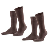 FALKE Herren Socken Swing 2er-Pack - Herren, Strümpfe,Twopack, Uni, 39-46