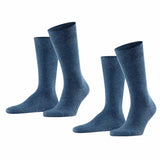 FALKE Herren Socken Swing 2er-Pack - Herren, Strümpfe,Twopack, Uni, 39-46