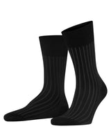 FALKE Herren Socken - Shadow, Strümpfe, Baumwolle, Logo, lang, einfarbig