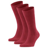 FALKE Herren Socken - 3er Pack Family SO, Allrounder Strümpfe, Uni, Baumwollmischung