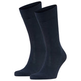 FALKE Herren Socken 2er Pack - Sensitive London, Strümpfe, Uni, Baumwollmischung