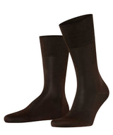 FALKE Herren Socken - Tiago, Strümpfe, Baumwolle, Logo, lang, einfarbig