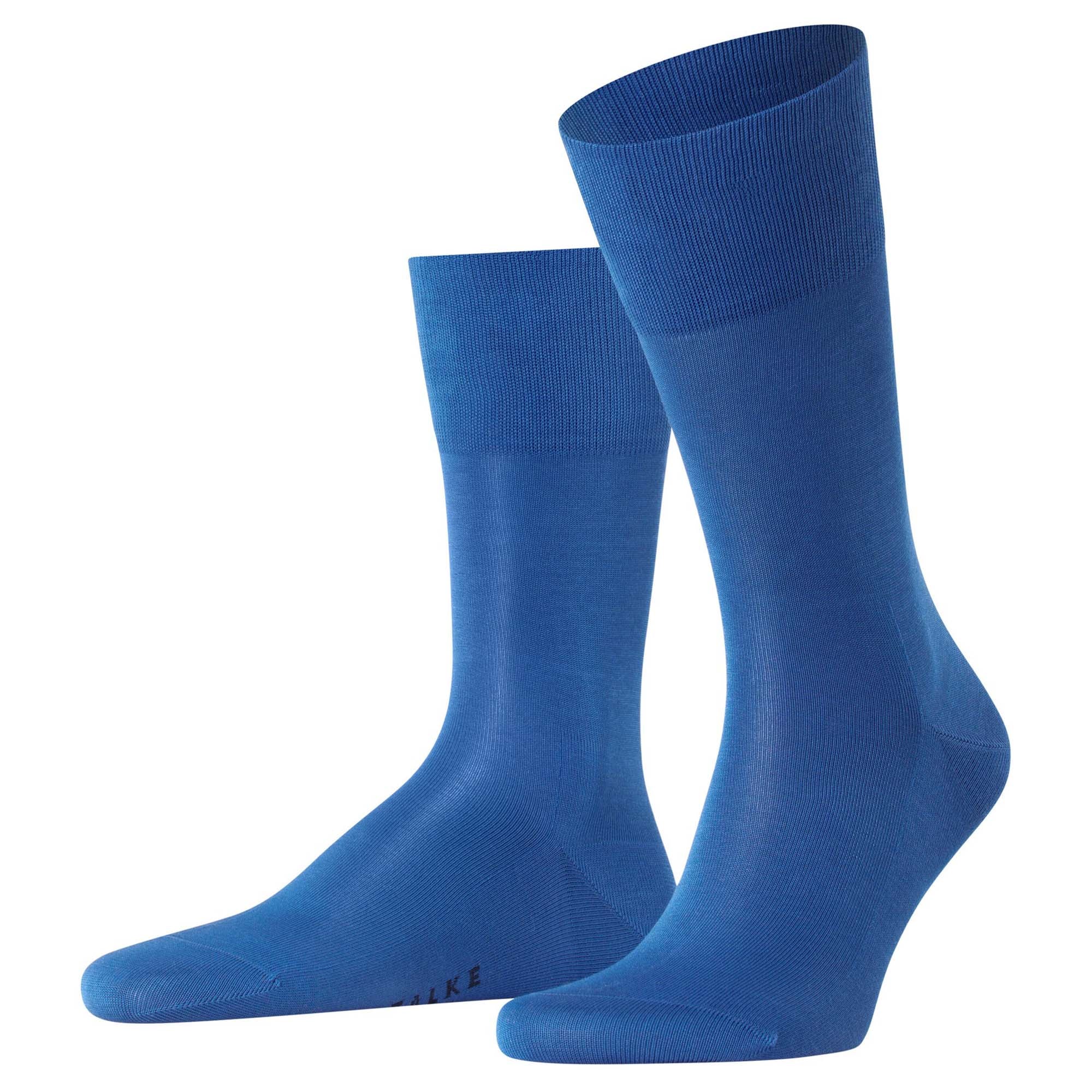 FALKE Herren Socken - Tiago, Strümpfe, Baumwolle, Logo, lang, einfarbig