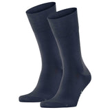 FALKE Herren Socken 2er Pack - Tiago, Strümpfe, Baumwolle, Logo, lang, einfarbig