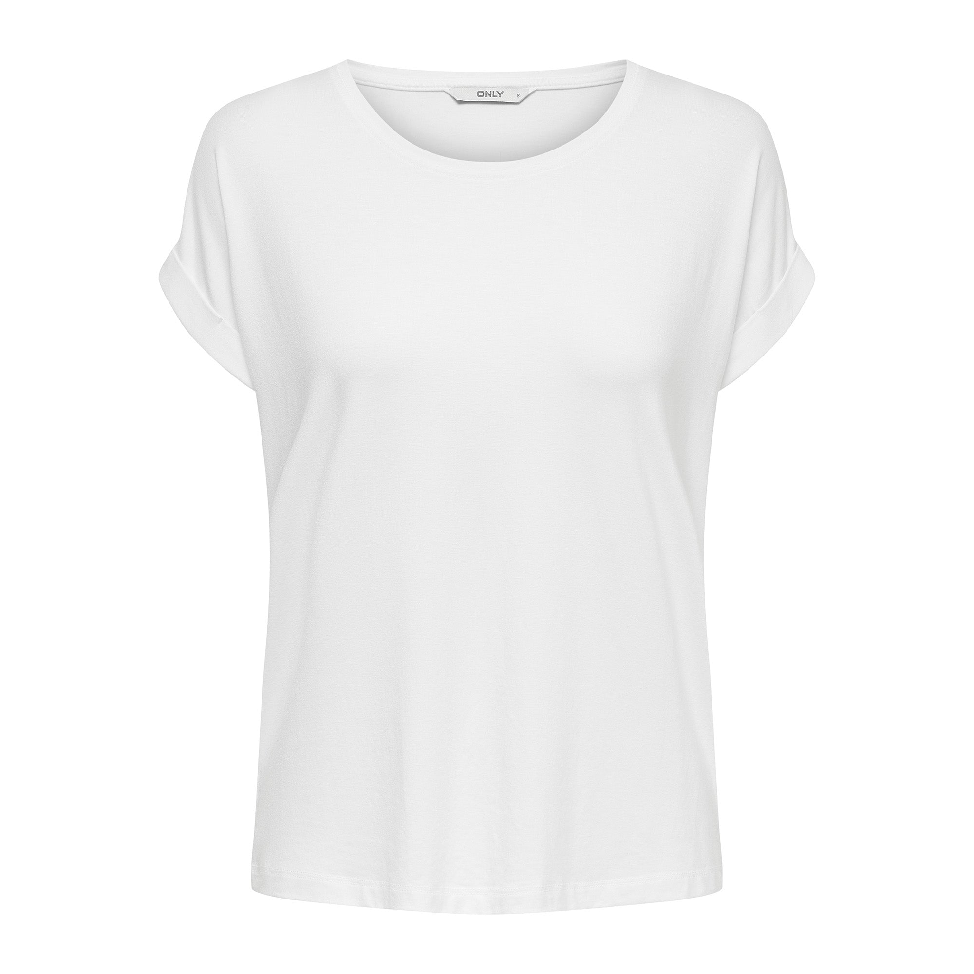 ONLY Damen T-Shirt, kurzarm - ONLMOSTER O-NECK TOP, Rundhals, Viskose-Mix Stretch