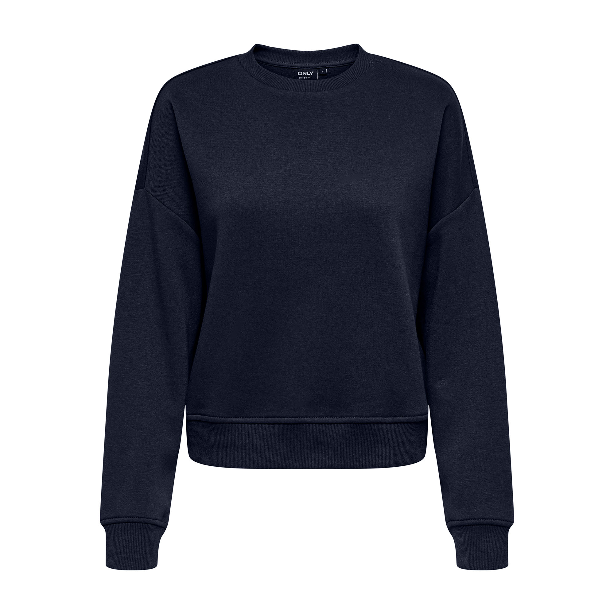 ONLY Damen Sweatshirt - ONLSWEAT LIFE CREW OVERSIZE SWT, Rundhals, Baumwoll-Mix