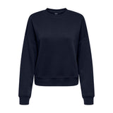 ONLY Damen Sweatshirt - ONLSWEAT LIFE CREW OVERSIZE SWT, Rundhals, Baumwoll-Mix