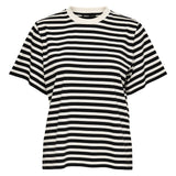 ONLY Damen T-Shirt - ONLLIVINA LIFE STRIPE TEE, Kurzarm, Rundhals, Streifen
