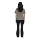 ONLY Damen T-Shirt 2er Pack - ONLLIVINA LIFE STRIPE TEE, Kurzarm, Rundhals, Streifen