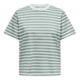 ONLY Damen T-Shirt - ONLLIVINA LIFE STRIPE TEE, Kurzarm, Rundhals, Streifen