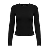 ONLY Damen Langarmshirt - ONLRILEY O-NECK TOP, Longsleeve, Rundhals, Cotton Stretch