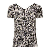 ONLY Damen T-Shirt - ONLBERA BACK LACE UP TO, Rundhals, Viskose