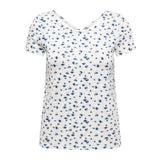 ONLY Damen T-Shirt - ONLBERA BACK LACE UP TO, Rundhals, Viskose