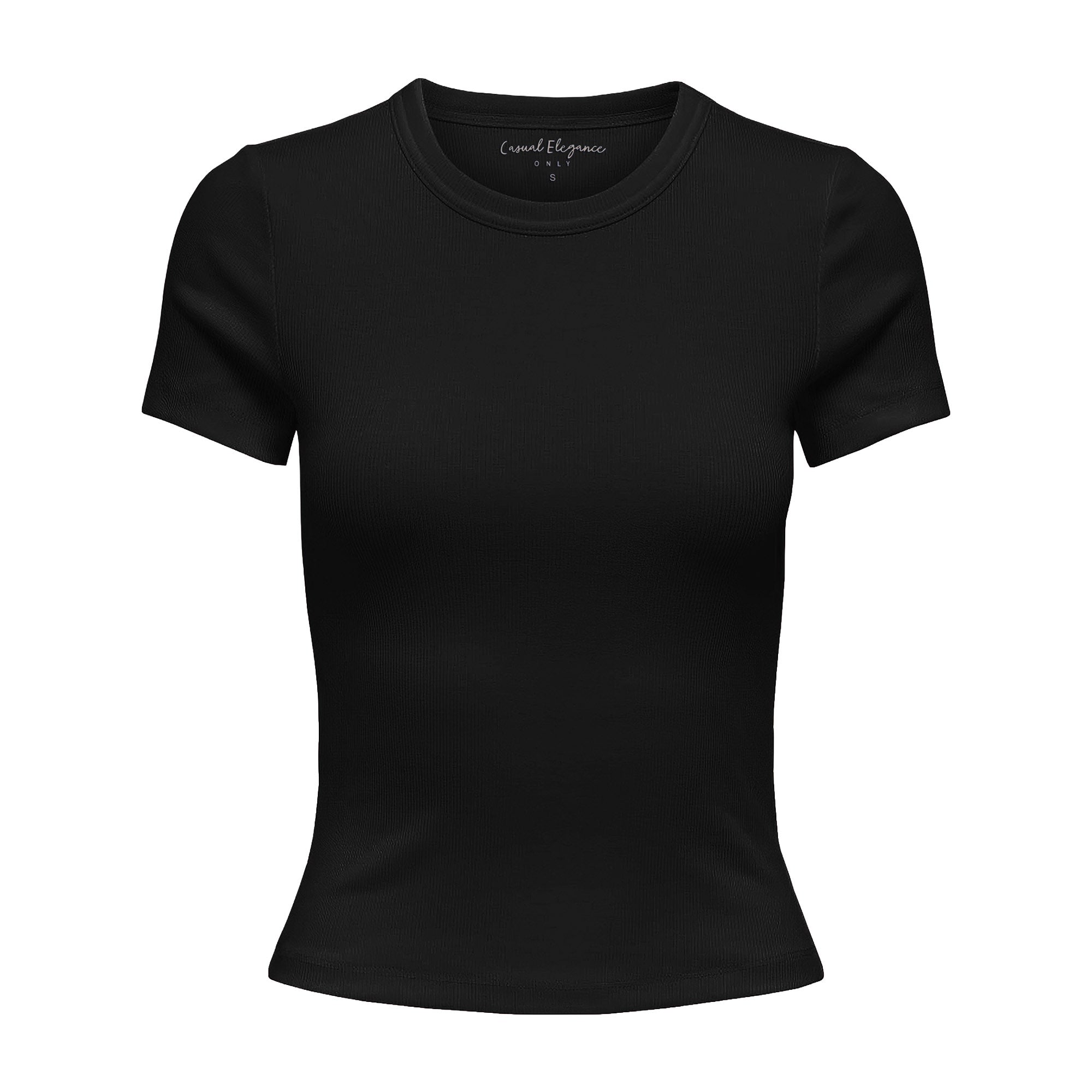 ONLY Women T-shirt - ONLVAL LIFE O-NECK TOP, round neck, cotton, plain colour
