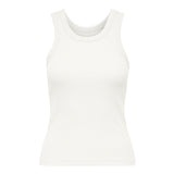 ONLY Damen Tank-Top - ONLVAL LIFE TANKTOP, Baumwolle, Rundhals, Slim Fit