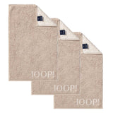 JOOP! Gästetuch Classic Frottierkollektion, 3er Pack - Walkfrottier