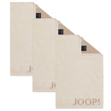JOOP! Gästetuch Classic Frottierkollektion, 3er Pack - Walkfrottier