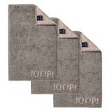 JOOP! Gästetuch Classic Frottierkollektion, 3er Pack - Walkfrottier