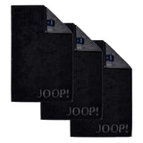 JOOP! Gästetuch Classic Frottierkollektion, 3er Pack - Walkfrottier