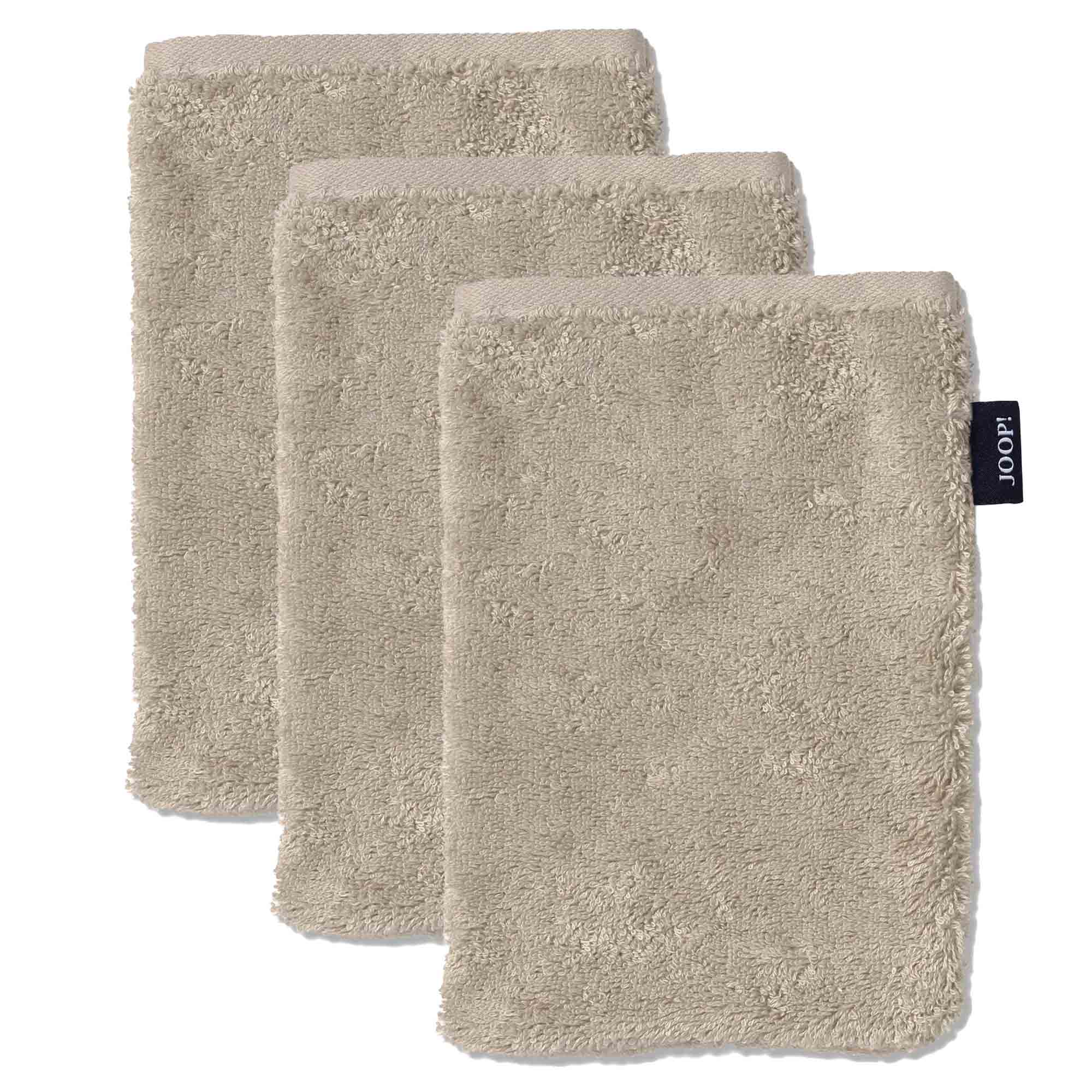 JOOP! Waschlappen - Waschhandschuh, Doubleface,16x22cm, Walkfrottier, Multipack