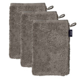 JOOP! Waschlappen, 3er Pack - Waschhandschuh, Doubleface, Walkfrottier