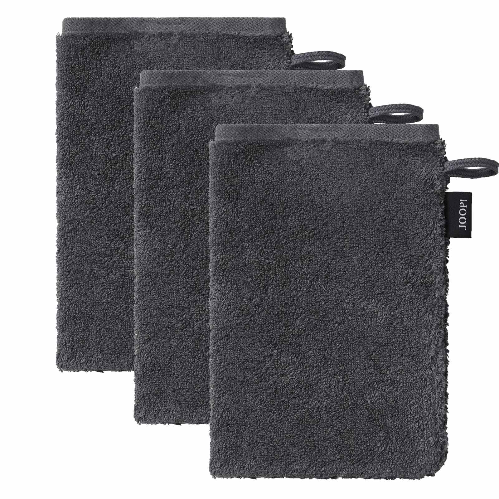 JOOP! Waschlappen - Waschhandschuh, Doubleface,16x22cm, Walkfrottier, Multipack