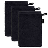 JOOP! Waschlappen, 3er Pack - Waschhandschuh, Doubleface, Walkfrottier