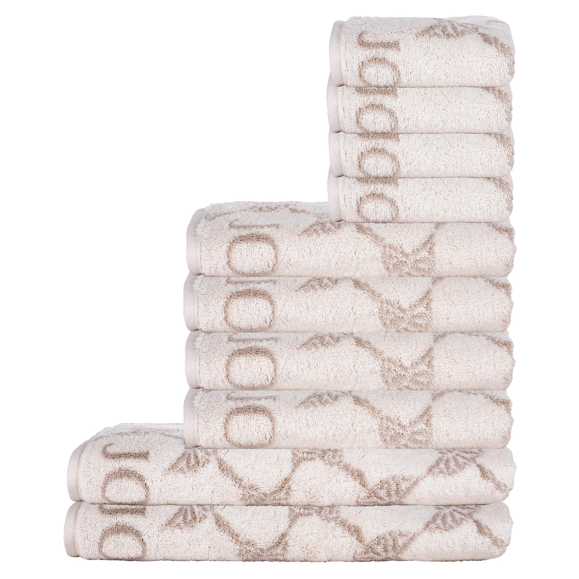 JOOP! Handtuch Set, 10-tlg - Cornflower, 2x Duschtuch, 4x Handtuch, 4x Gästetuch