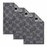 JOOP! Gästetuch Classic Frottierkollektion, 3er Pack - Walkfrottier