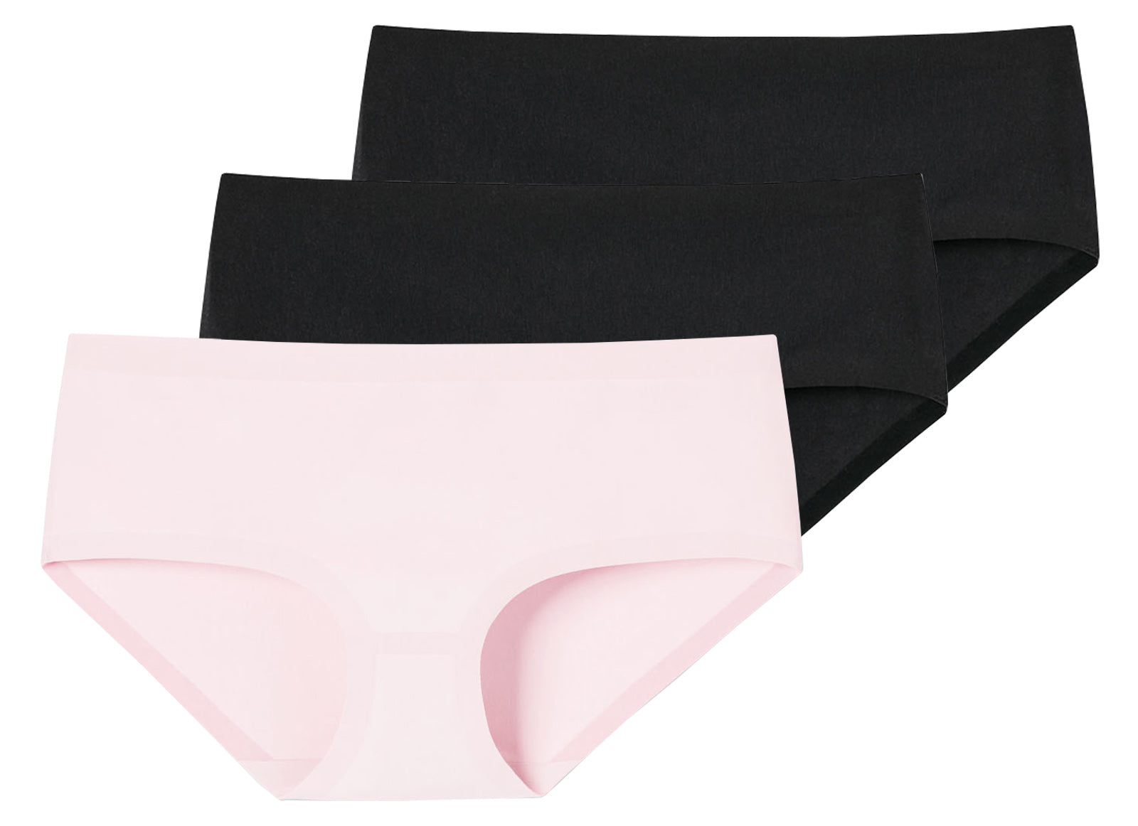 SCHIESSER Damen Panty, 3er Pack - Invisible Cotton, Nahtlos, Vorteilspack