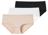 SCHIESSER Damen Panty, 3er Pack - Invisible Cotton, Nahtlos, Vorteilspack
