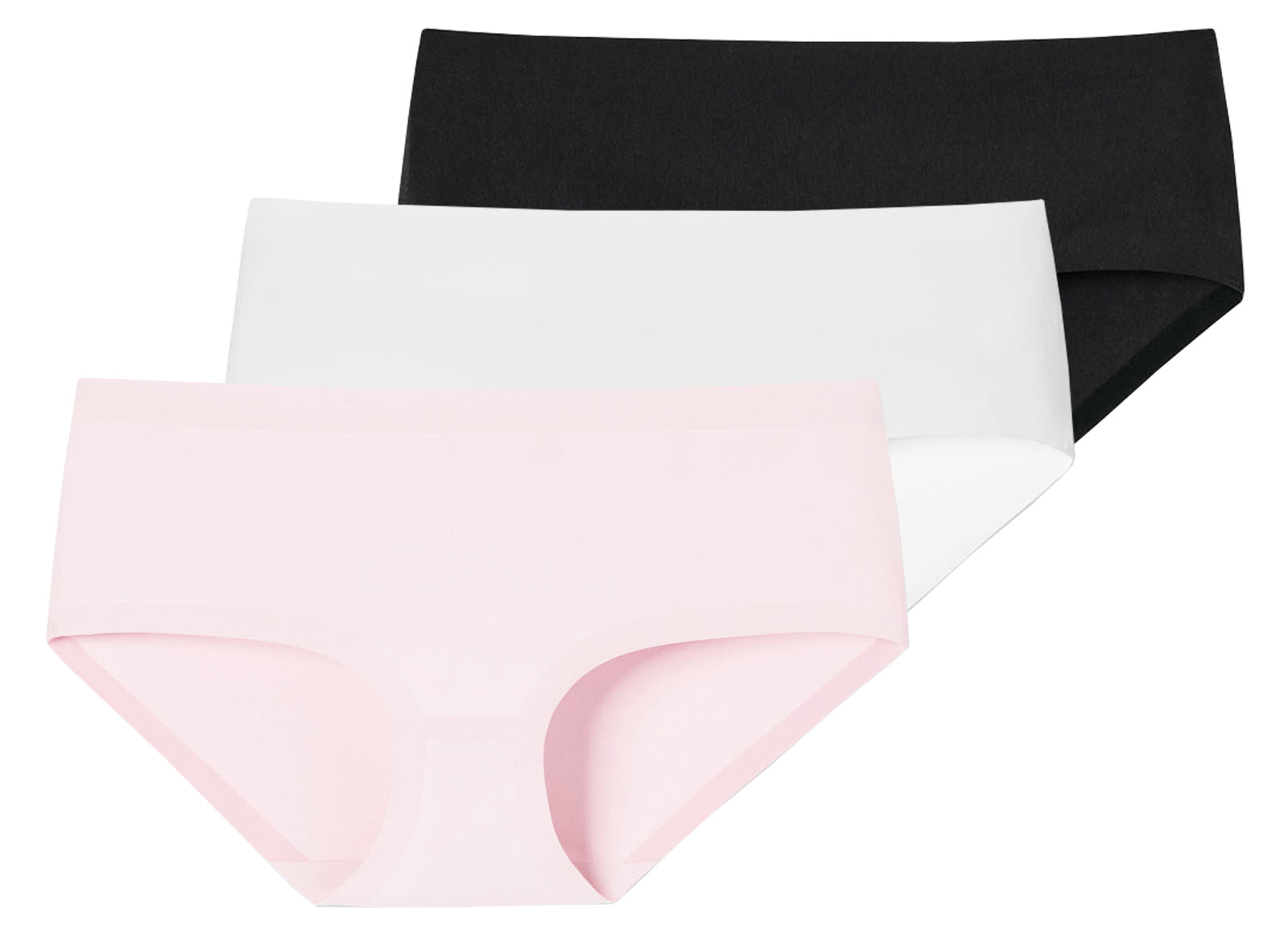 SCHIESSER Damen Panty, 3er Pack - Invisible Cotton, Nahtlos, Vorteilspack