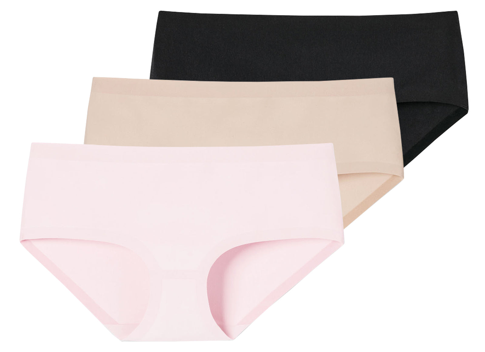 SCHIESSER Damen Panty, 3er Pack - Invisible Cotton, Nahtlos, Vorteilspack