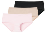 SCHIESSER Damen Panty, 3er Pack - Invisible Cotton, Nahtlos, Vorteilspack