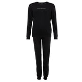 EMPORIO ARMANI Damen Schlafanzug Set 2-tlg. - ESSENTIAL STUDS LOGO, Pyjama