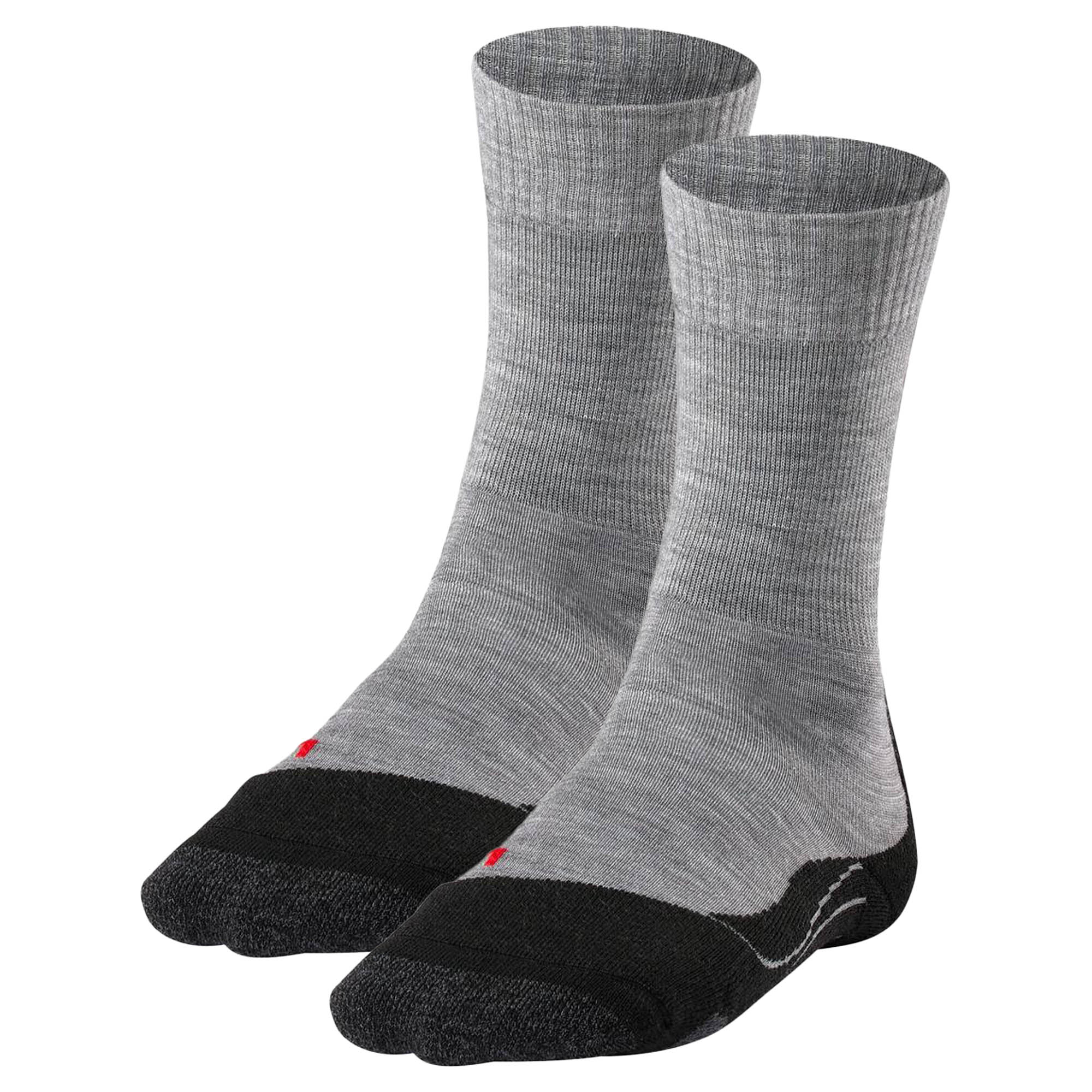FALKE Herren Socken 2er Pack - Trekking Socken TK2, Polsterung, Merino-Wollmix