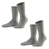 FALKE 2er Pack Unisex Sportsocken - Walkie Light, Trekking- und Wanderstrumpf, Uni (2x 1 Paar)