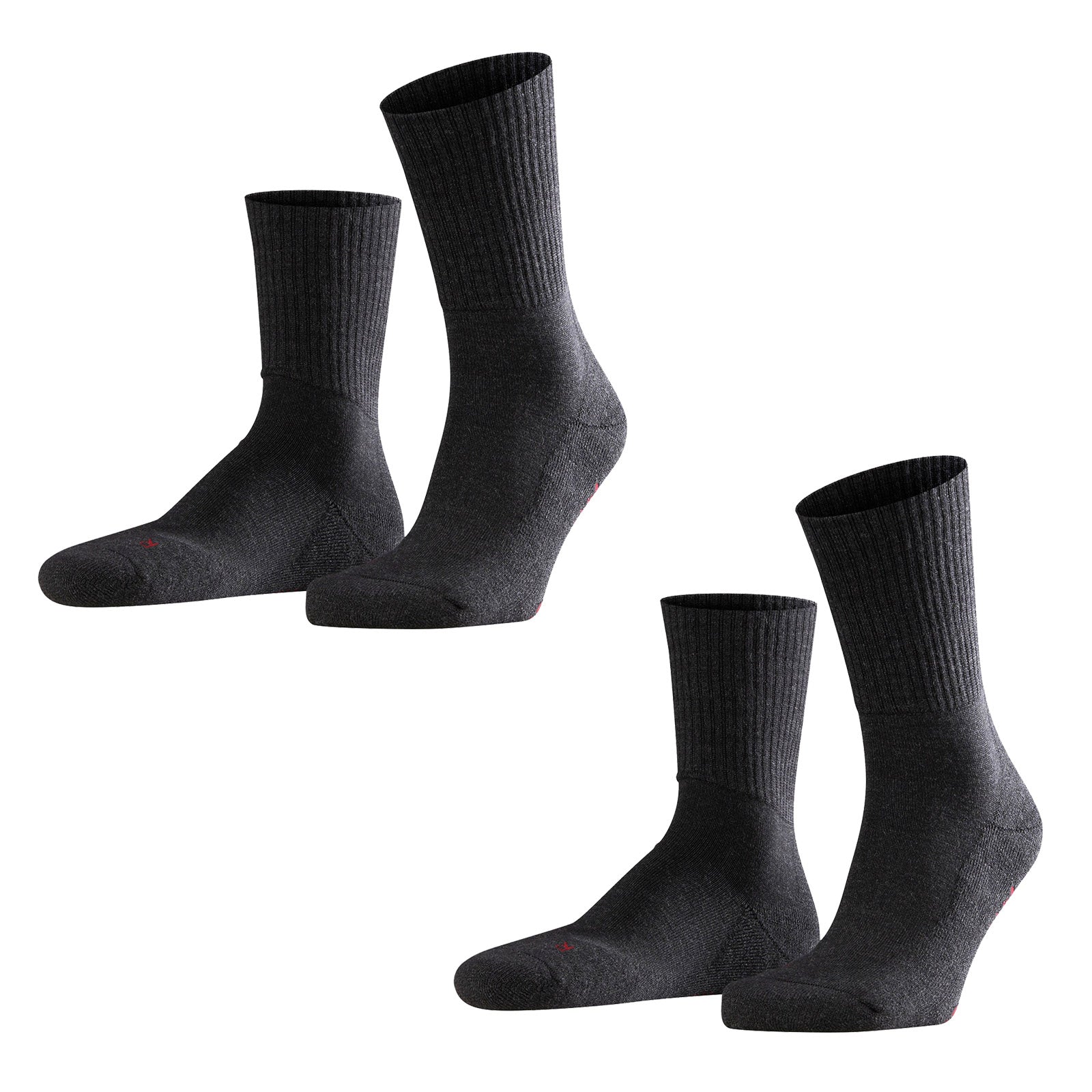 FALKE 2er Pack Unisex Sportsocken - Walkie Light, Trekking- und Wanderstrumpf, Uni (2x 1 Paar)