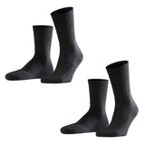 FALKE 2er Pack Unisex Sportsocken - Walkie Light, Trekking- und Wanderstrumpf, Uni (2x 1 Paar)