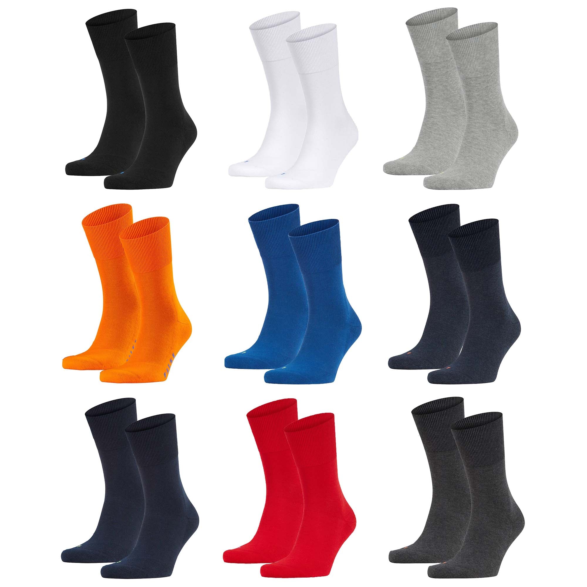 FALKE Unisex Sportsocken 2er Pack - Run, Freizeitsocken, unifarben #1