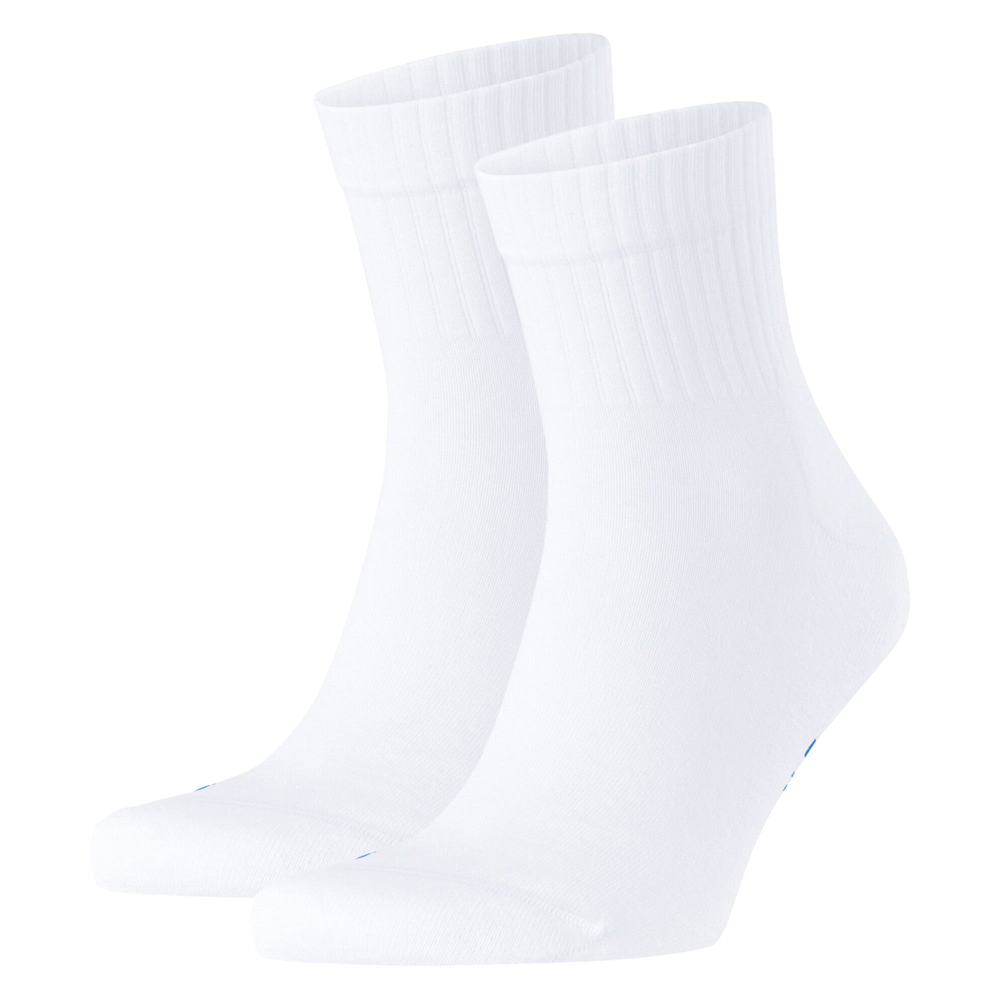 FALKE Unisex Socken 2er Pack - Kurzsocken, Baumwollmischung, Run Rib, Bündchen, einfarbig