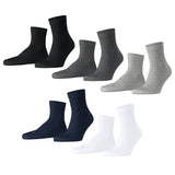 FALKE Unisex Socken - Kurzsocken, Baumwollmischung, Run Rib, Bündchen, einfarbig