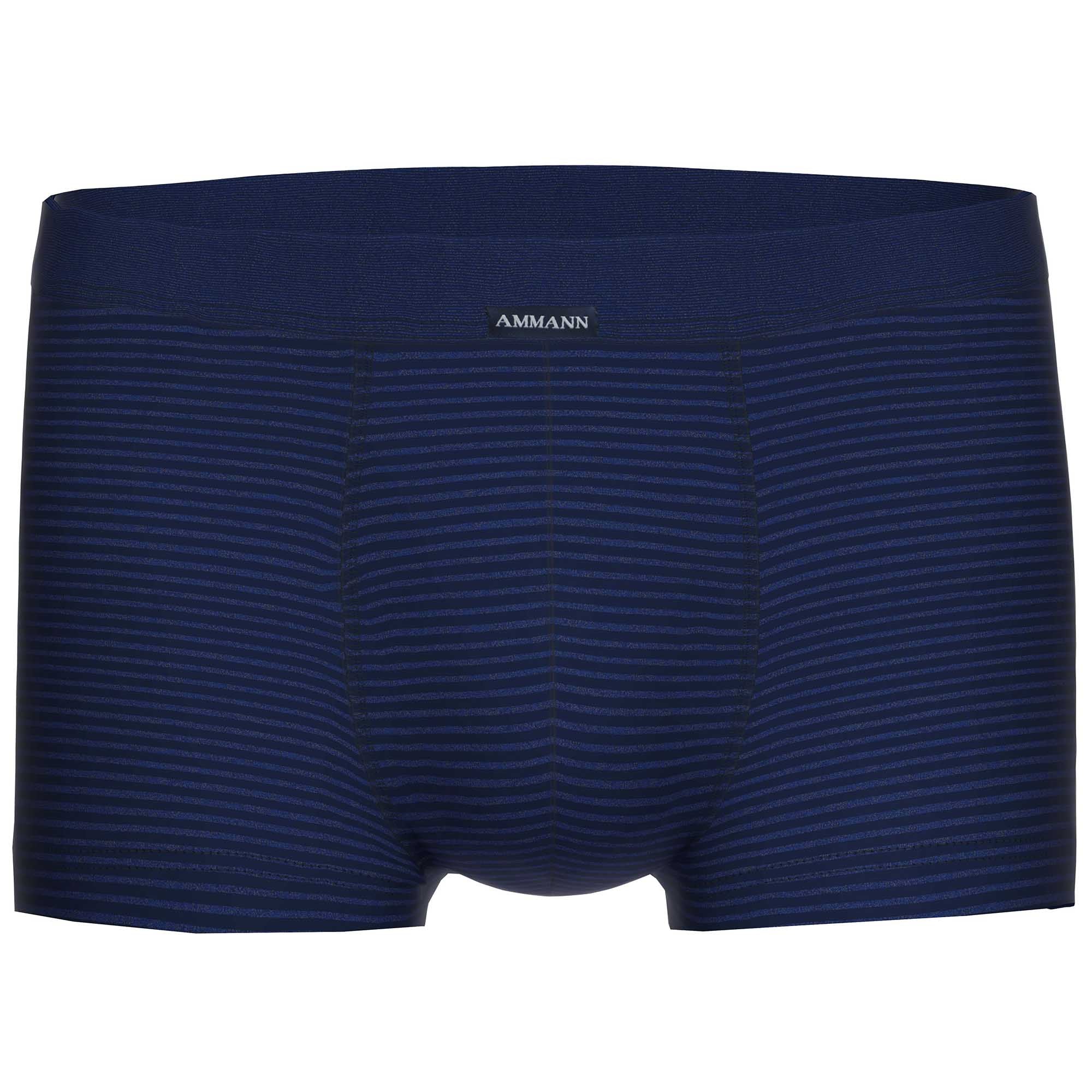 AMMANN men's boxer shorts - retro shorts jeans, soft waistband, elasticated leg ends, fine rib, cotton blend