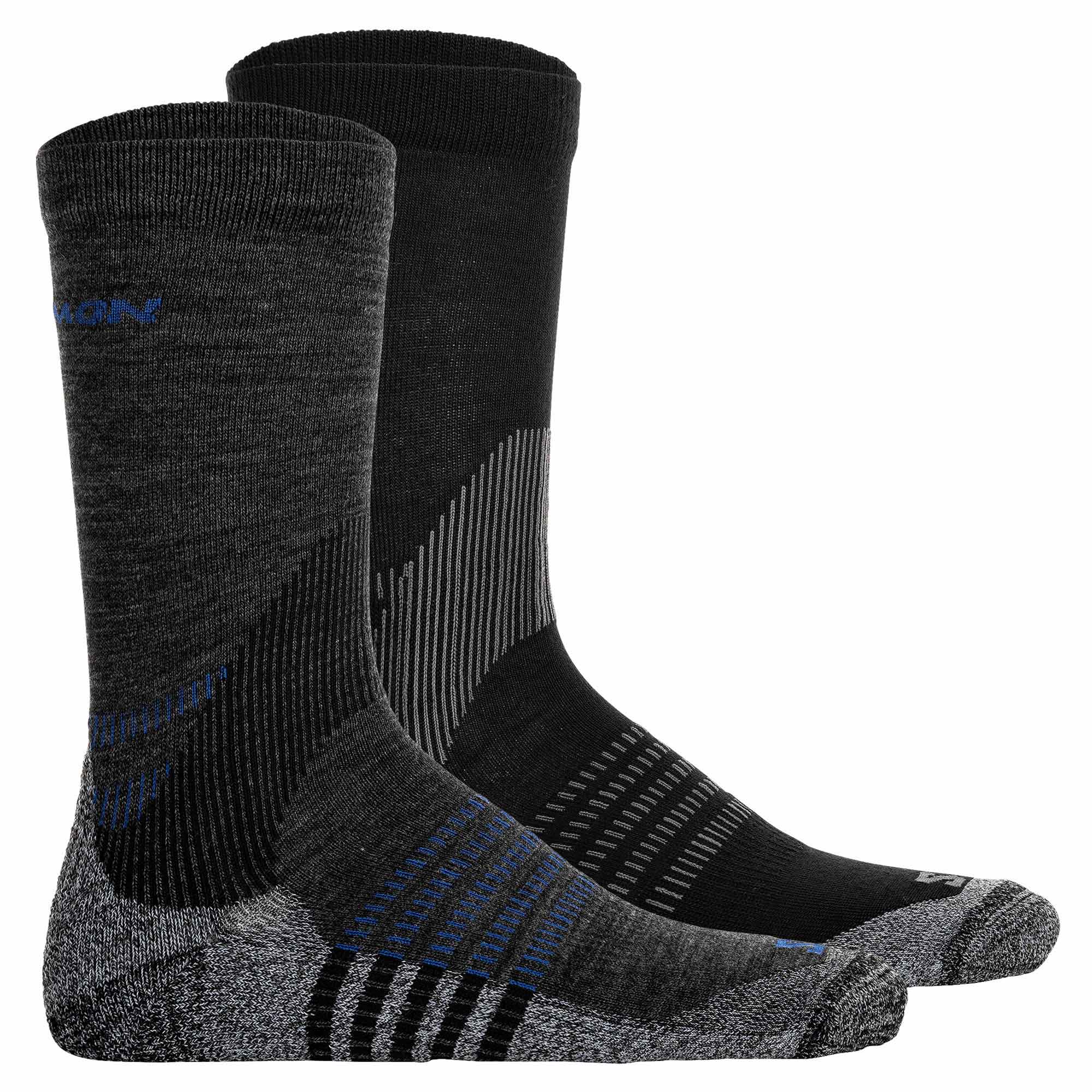 Salomon Unisex Wandersocken, 2er Pack - X Ultra Access Crew, Sportsocken, atmungsaktiv