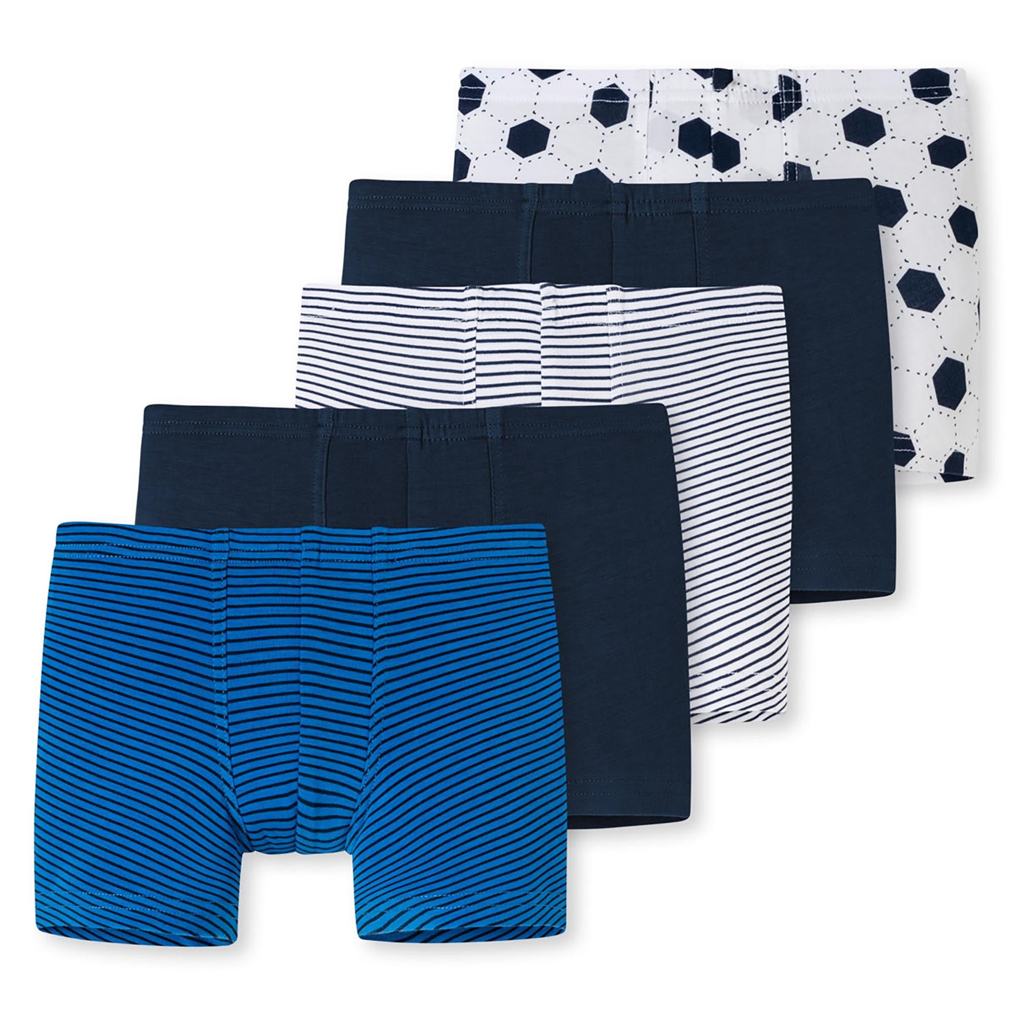 SCHIESSER Boys Shorts 5-pack - underpants, pants, plain/patterned, 98-140