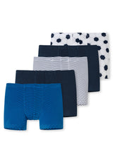 SCHIESSER Jungen Shorts 5er Pack - Unterhose, Pants, uni/gemustert, 98-140
